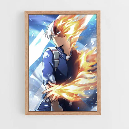 Poster My Hero Academia Fuoco Ghiaccio