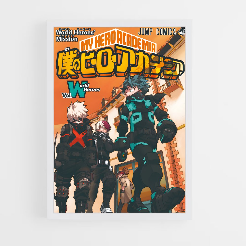 my-hero-academia-16 cadre Blanc