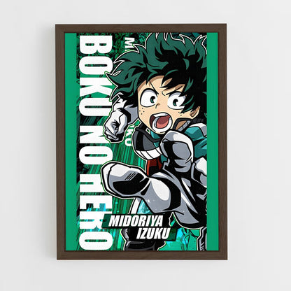 my-hero-academia-18 cadre Bois foncé