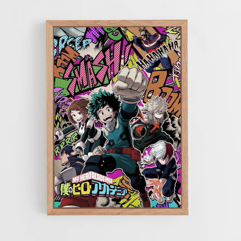 Il poster di My Hero Academia