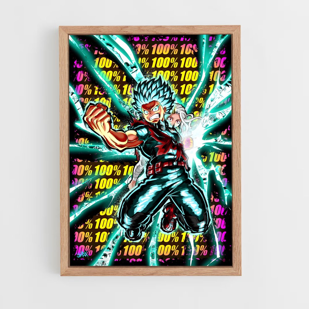 my-hero-academia-9 cadre Bois clair