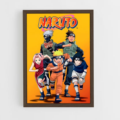 naruto-14 cadre Bois foncé