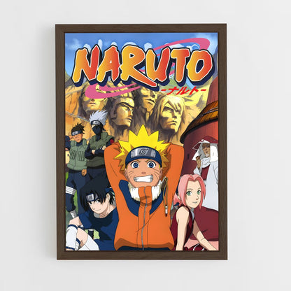 naruto-15 cadre Bois foncé