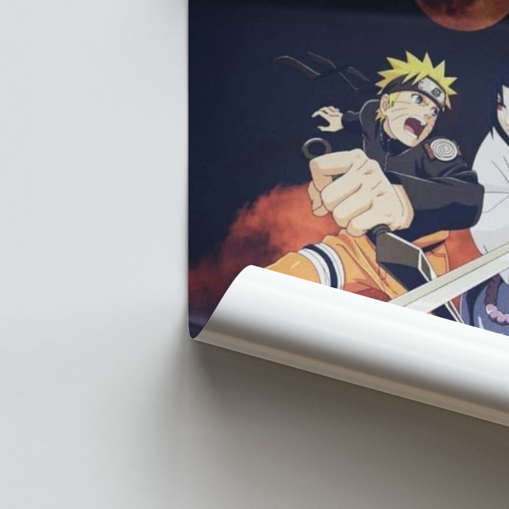 Poster Sasuke contro Naruto