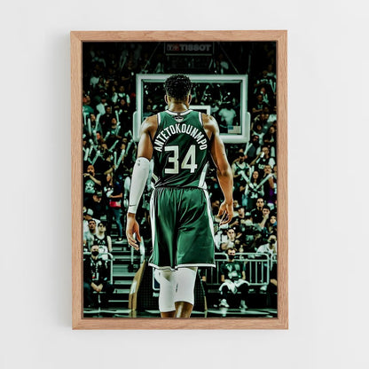 nba-basketball-11 cadre Bois clair
