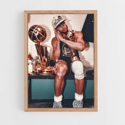 nba-basketball-5 cadre Bois clair