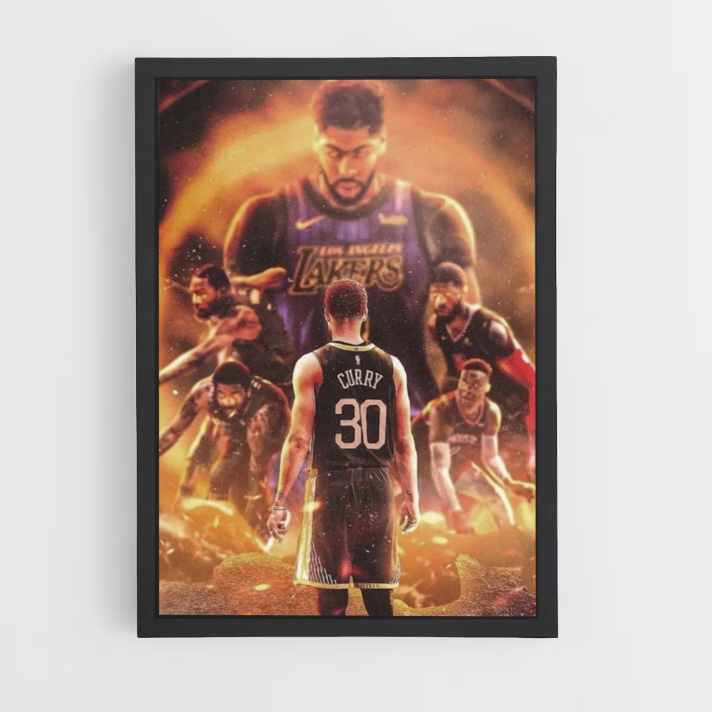 Poster Curry dell'NBA