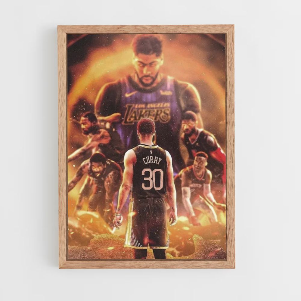 Poster Curry dell'NBA