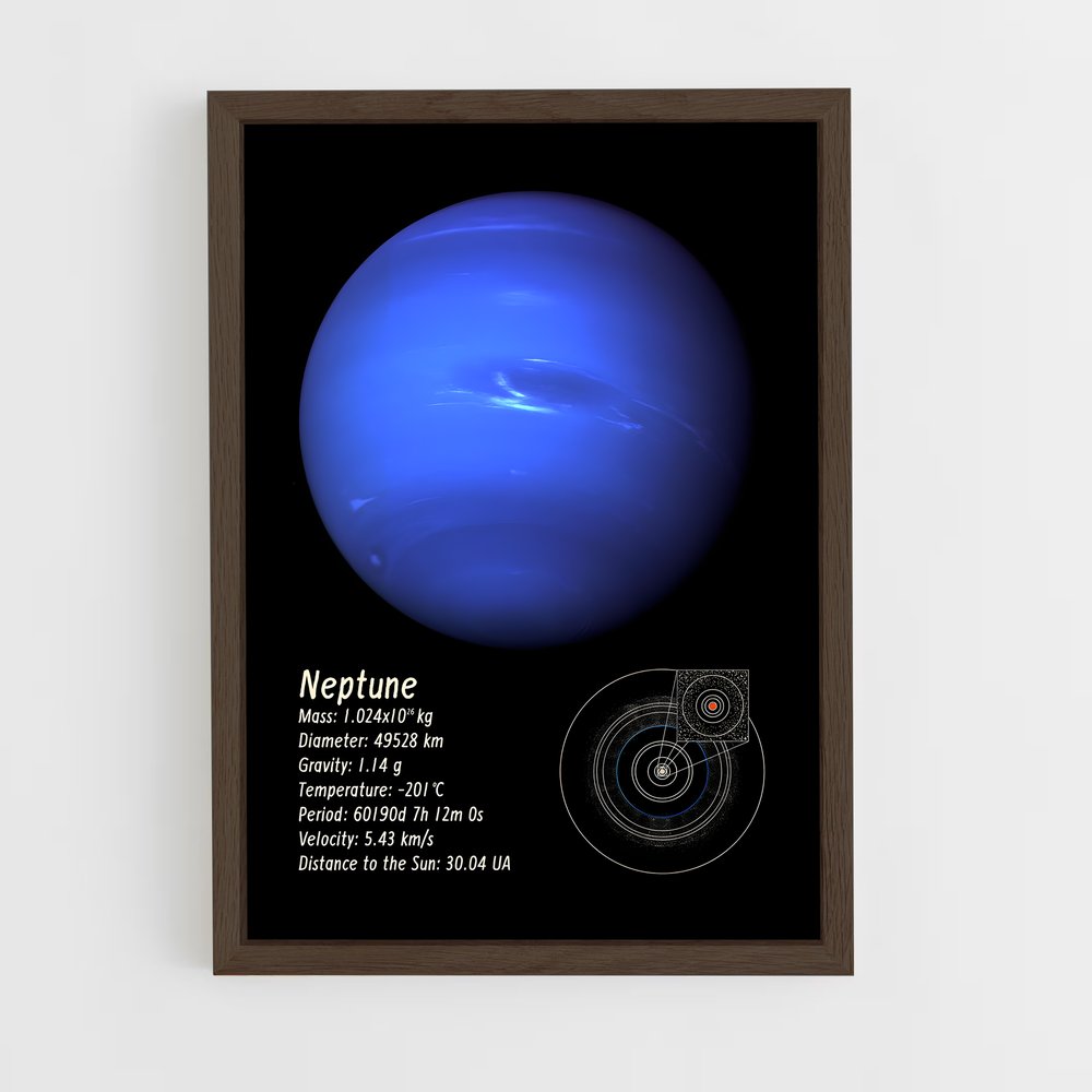neptune-11 cadre Bois foncé