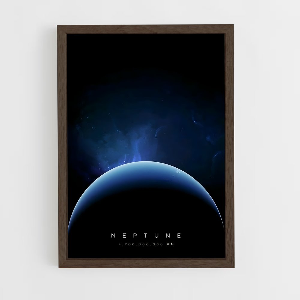 neptune-12 cadre Bois foncé