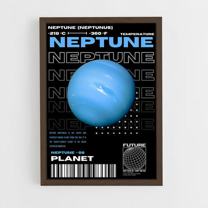 neptune-9 cadre Bois foncé