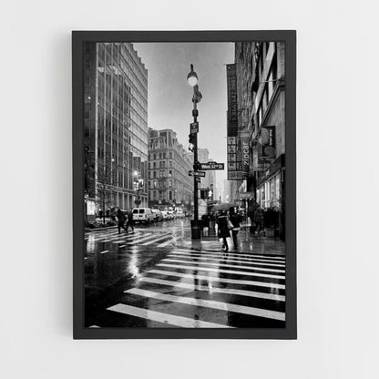 Poster New York in bianco e nero