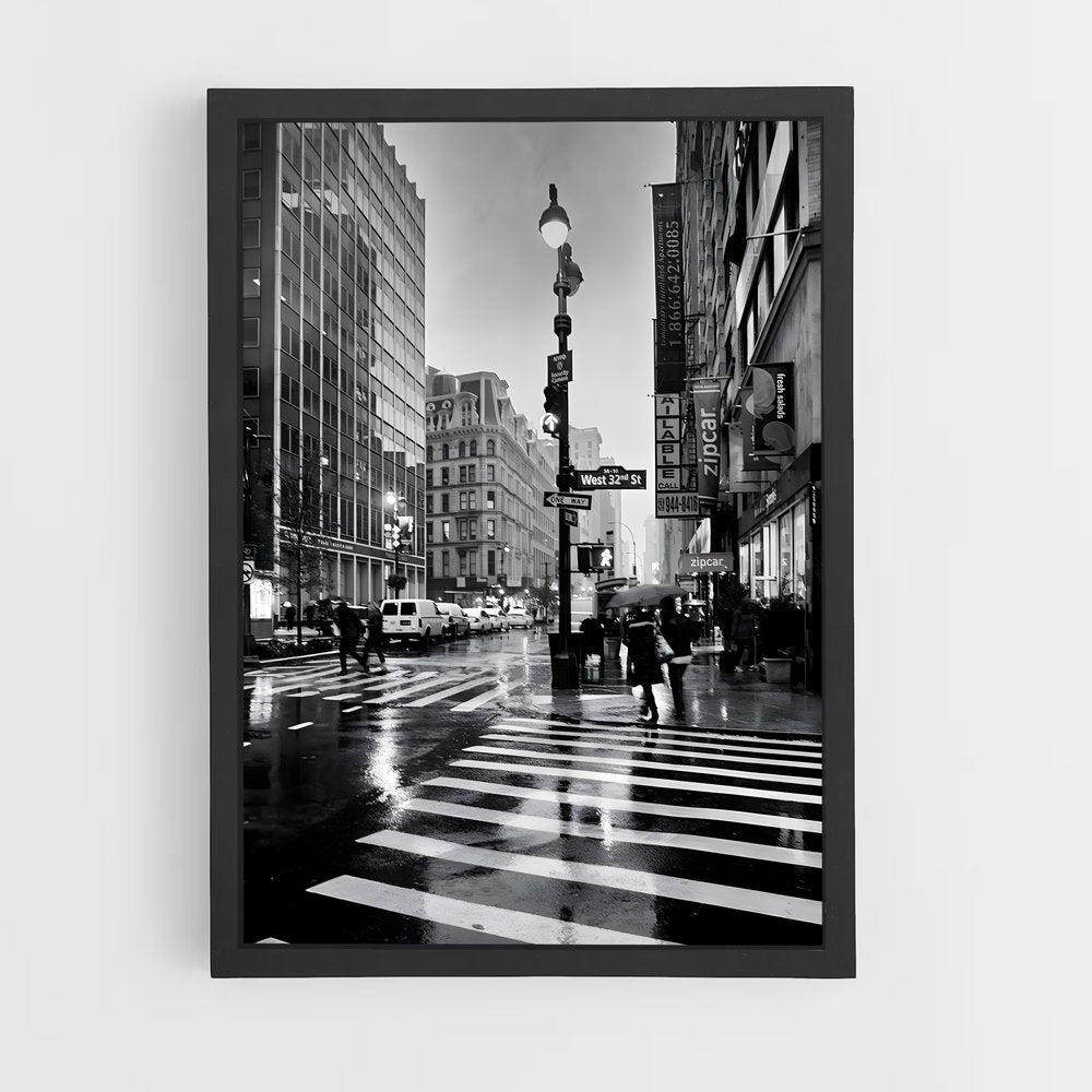 new-york-8 cadre Noir