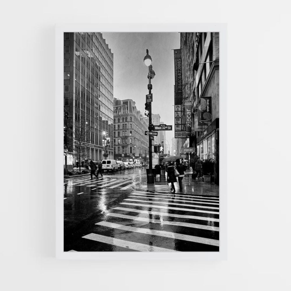 Poster New York in bianco e nero