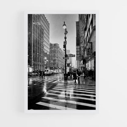 Poster New York in bianco e nero