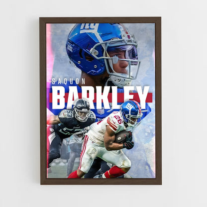 new-york-giants-10 cadre Bois foncé