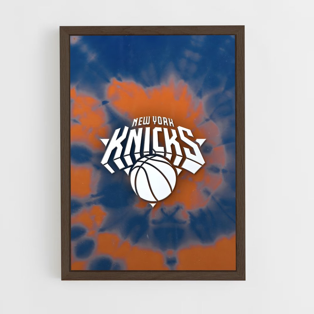 new-york-knicks-27 cadre Bois foncé