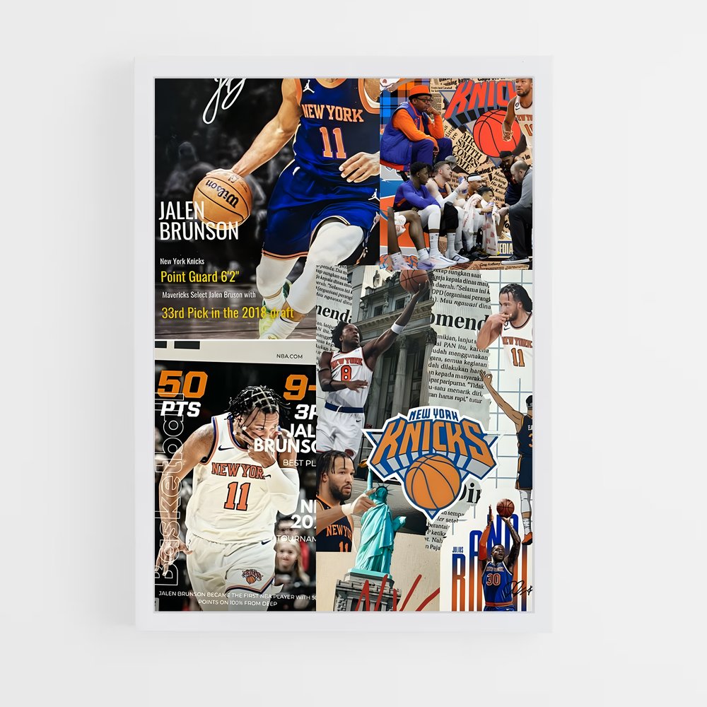 new-york-knicks-7 cadre Blanc