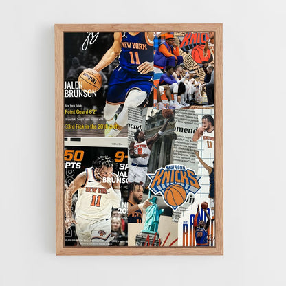 new-york-knicks-7 cadre Bois clair