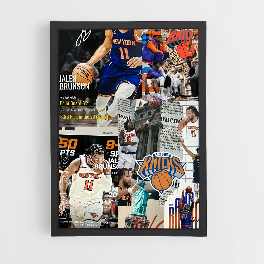 new-york-knicks-7 cadre Noir