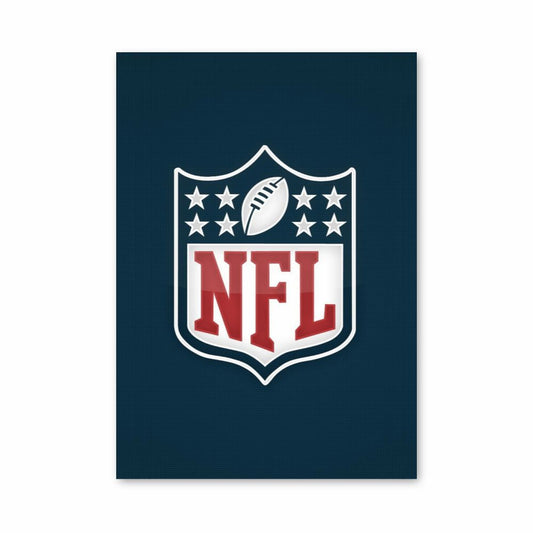 Poster con logo della NFL