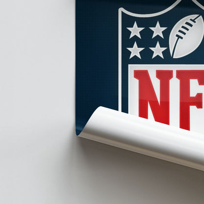 Poster con logo della NFL