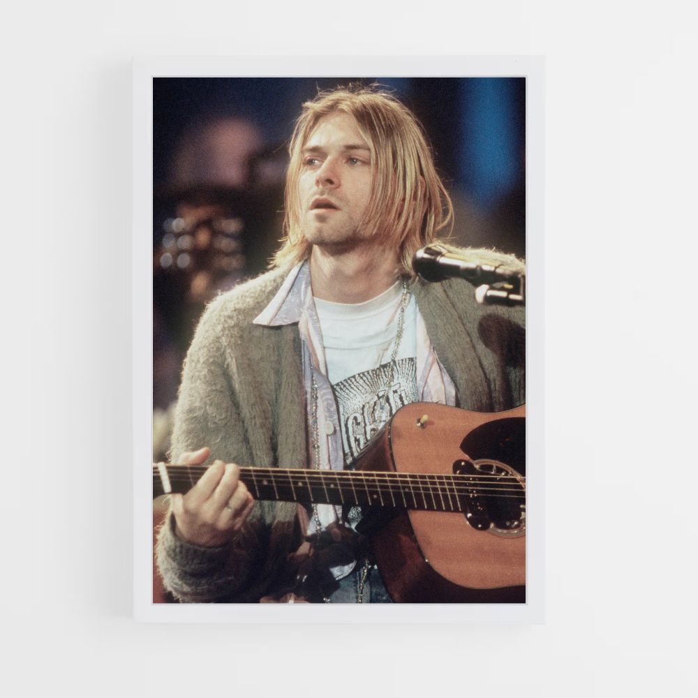 Poster Kurt Cobain Chitarra