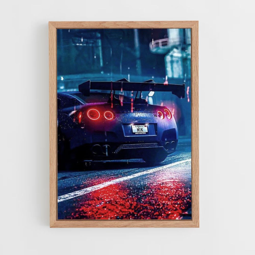 Poster Nissan GTR Neon