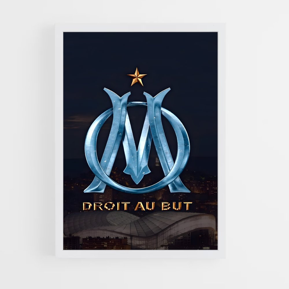 olympique-de-marseille-1 cadre Blanc