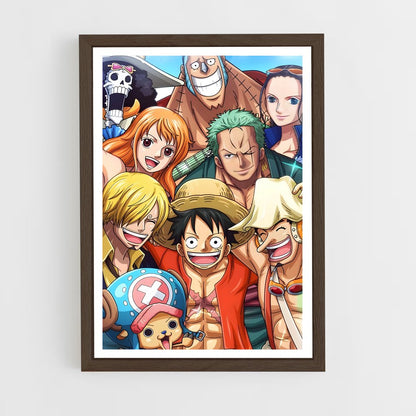 one-piece-18 cadre Bois foncé