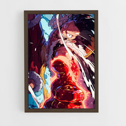one-piece-25 cadre Bois foncé