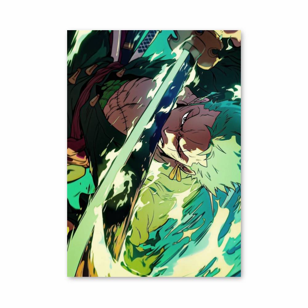 Poster Zoro Demon Slash