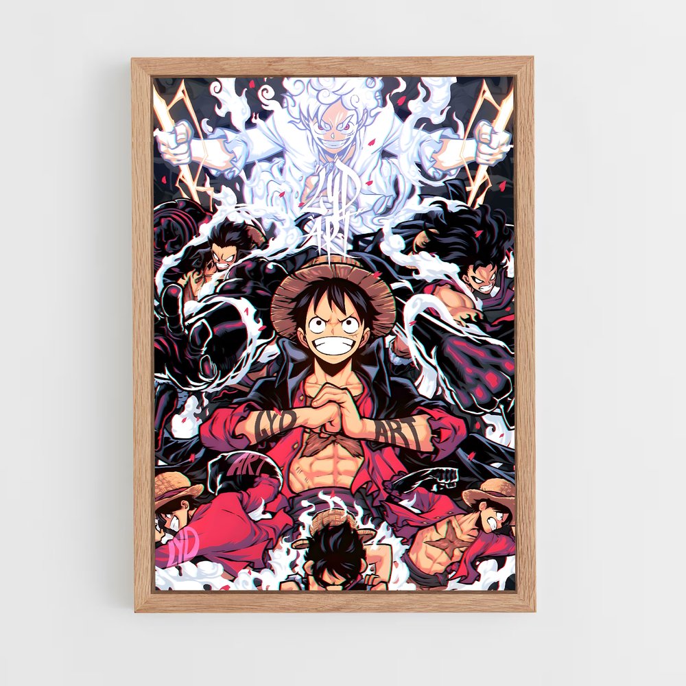 one-piece-7 cadre Bois clair