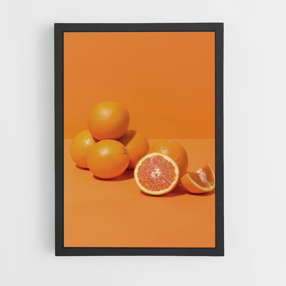 Poster minimalista arancione