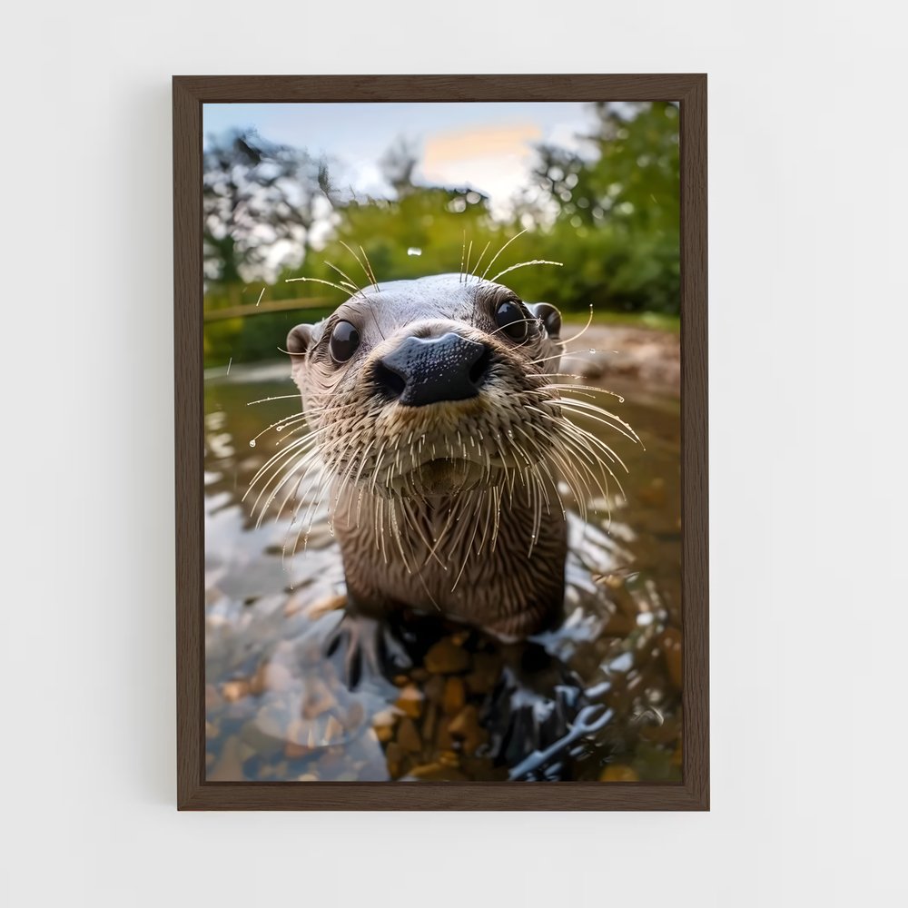 otter-4 cadre Bois foncé