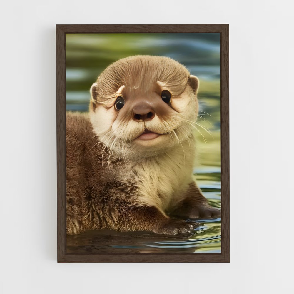 otter-9 cadre Bois foncé