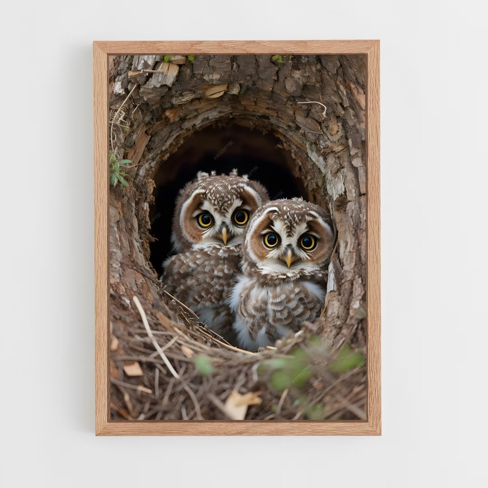 owl-8 cadre Bois clair