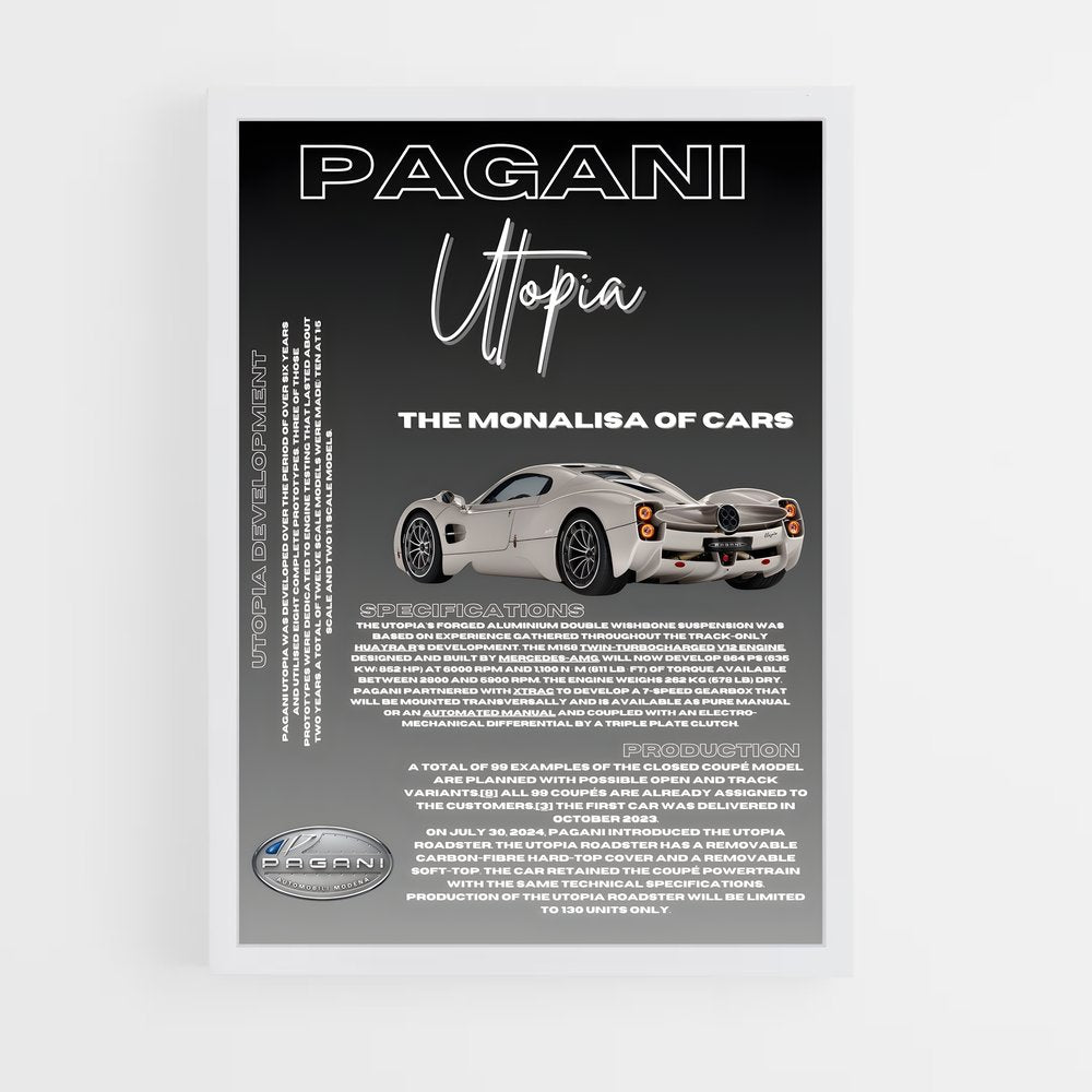 pagani-7 cadre Blanc