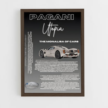 pagani-7 cadre Bois foncé