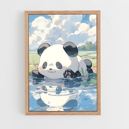panda-5 cadre Bois clair