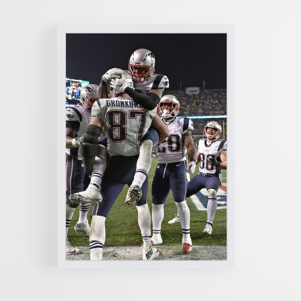 Poster Vittoria dei Patriots del New England