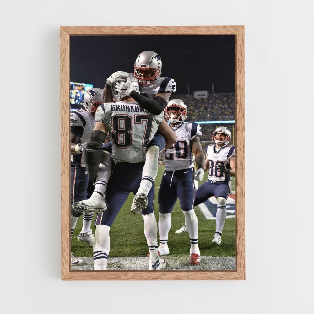 Poster Vittoria dei Patriots del New England