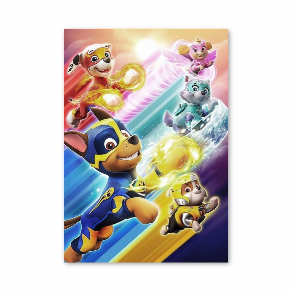 Poster Volo dei Paw Patrol