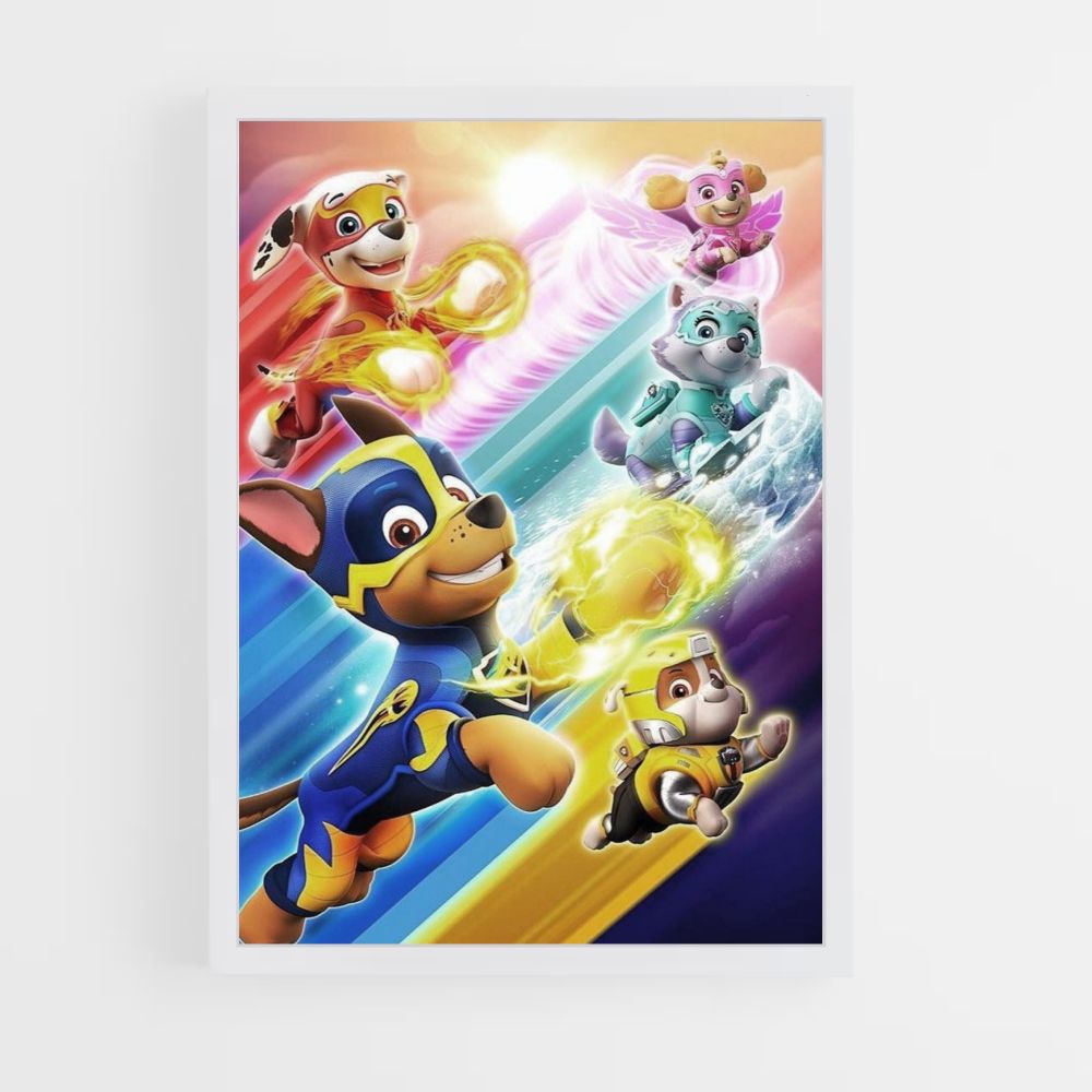 Poster Volo dei Paw Patrol