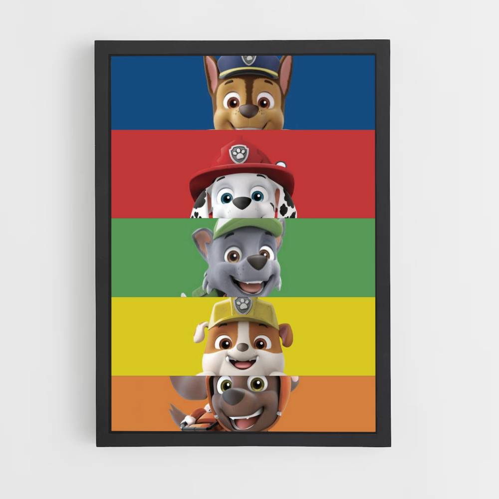 Poster Paw Patrol Colori