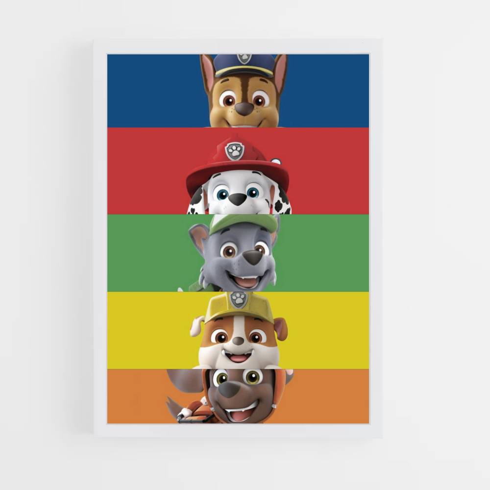 Poster Paw Patrol Colori