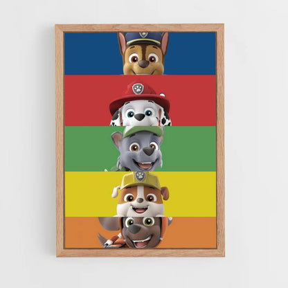 Poster Paw Patrol Colori