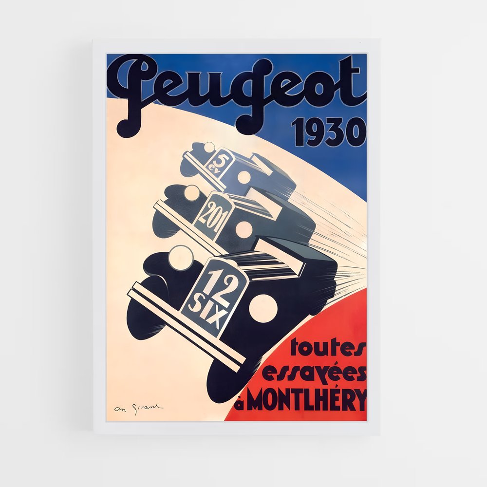 peugeot-1 cadre Blanc