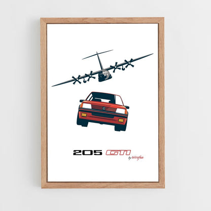 peugeot-21 cadre Bois clair