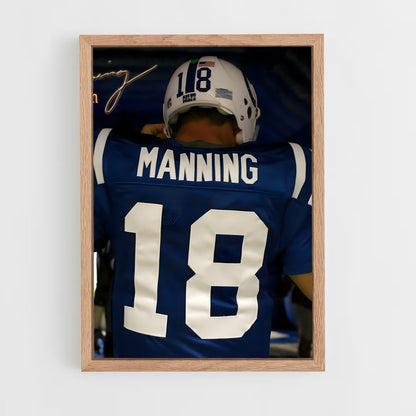 peyton-manning-1 cadre Bois clair